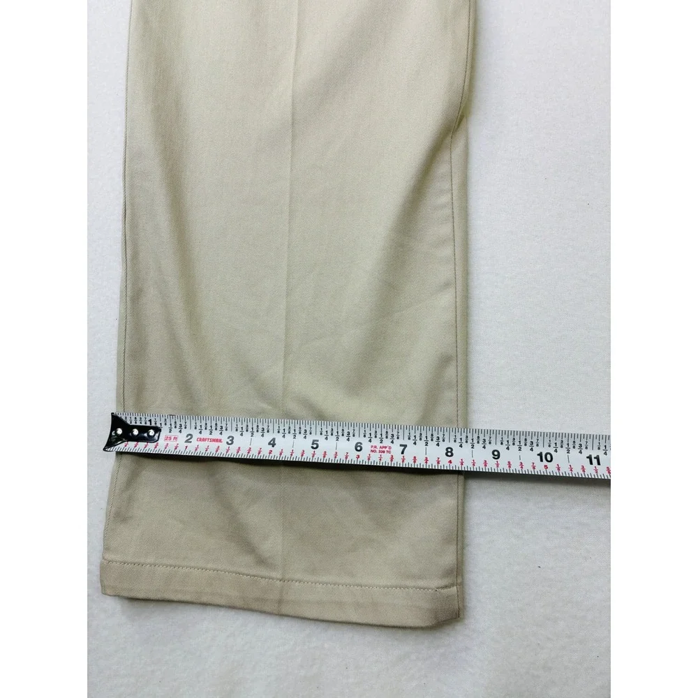 Dockers Mens Khaki Chino Pants Tan Straight Leg Stretch 32x32 Cotton Blend